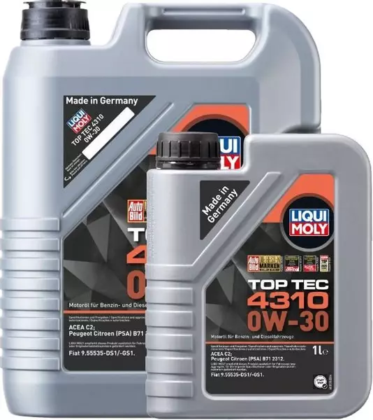 LIQUI MOLY TOP TEC 4310 0W30 C2 PSA B71 2312 6L