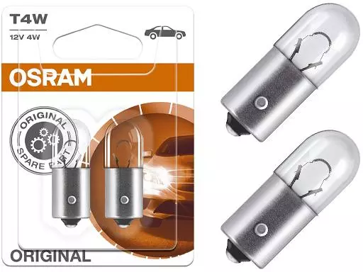 OSRAM ORIGINAL ŻARÓWKI T4W 12V 4W BA9S 3893 DUO