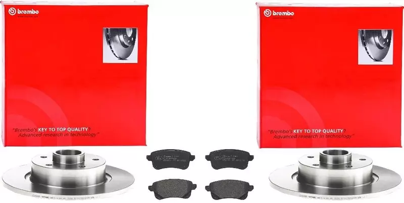 BREMBO TARCZE+KLOCKI TYŁ RENAULT SCENIC III FLUENCE 274MM