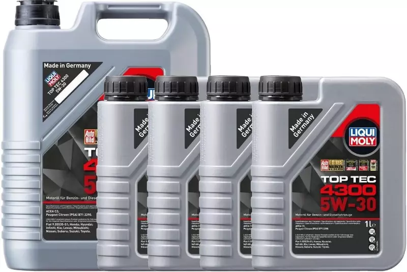 LIQUI MOLY TOP TEC 4300 5W30 SYNTHETIC 9L