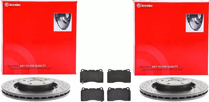 BREMBO TARCZE+KLOCKI PRZÓD SUBARU WRX GJ 340MM