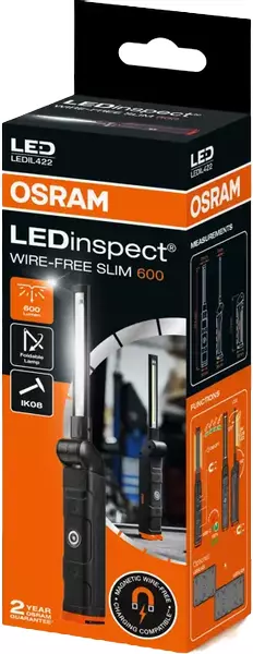 OSRAM LEDINSPECT WIRE-FREE SLIM 600 LAMPA WARSZTATOWA INSPEKCYJNA