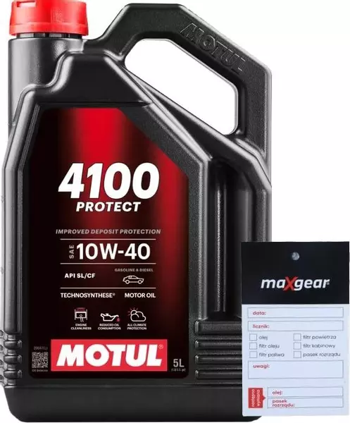 MOTUL 4100 PROTECT OLEJ SILNIKOWY 10W40 5L + ZAWIESZKA