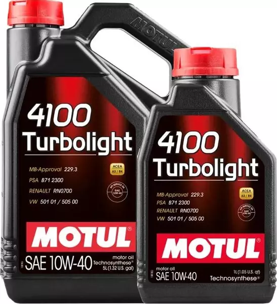 MOTUL 4100 TURBOLIGHT 10W40 API SN ACEA A3/B4 6L