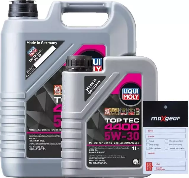 LIQUI MOLY TOP TEC 4400 5W30 RN0720 6L + ZAWIESZKA