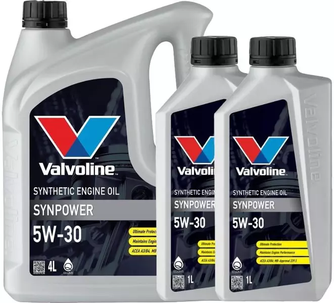 VALVOLINE SYNPOWER 5W30 A3/B4 SL/CF VW502/505 6L