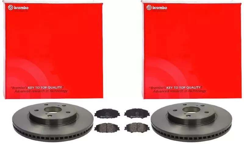 BREMBO TARCZE+KLOCKI PRZÓD TOYOTA YARIS CROSS 282MM