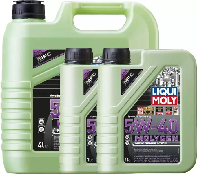 LIQUI MOLY MOLYGEN 5W40 A3/B4 SN VW 505.00 6L