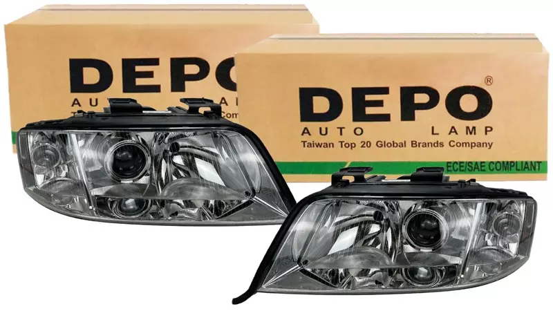 DEPO REFLEKTORY LAMPY PRZÓD AUDI A6 C5 99-00 2 SZT