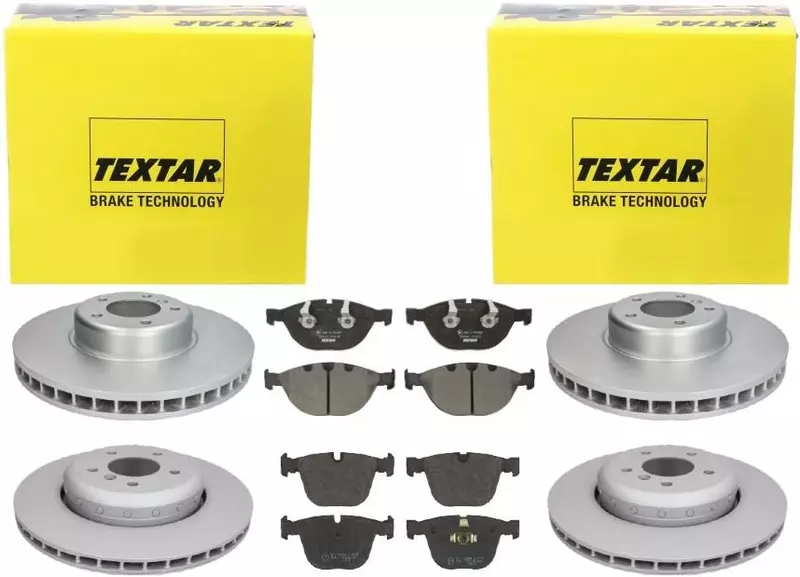 TEXTAR TARCZE+KLOCKI PRZÓD+TYŁ BMW 5 E60 E61 6 E63 E64 348+345MM