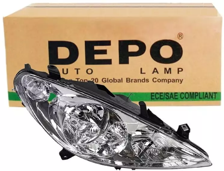 DEPO REFLEKTOR LAMPA PRZÓD PRAWA PEUGEOT 307