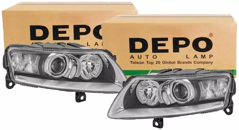 DEPO REFLEKTORY LAMPY PRZÓD AUDI A6 C6 XENON 2 SZT