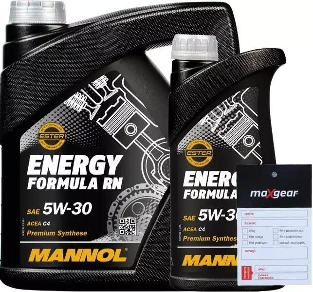 MANNOL 7706 ENERGY FORMULA RN OLEJ SILNIKOWY 5W30 5L + ZAWIESZKA