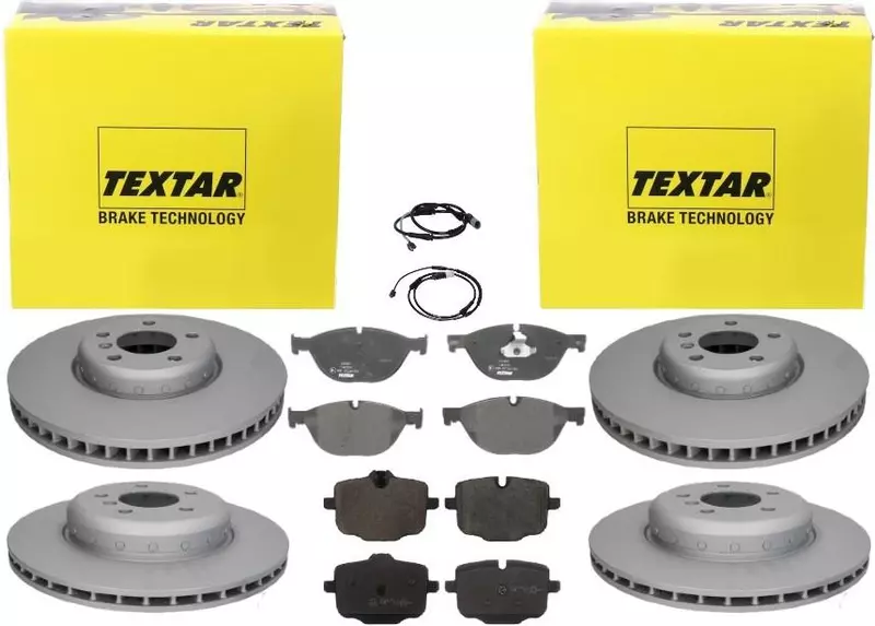 TEXTAR TARCZE+KLOCKI P+T BMW 5 F10 6 F12 F13 F06 348MM