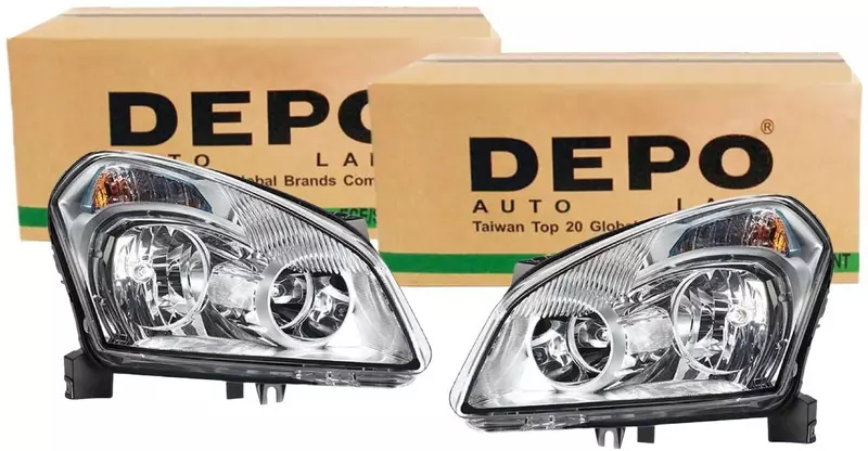 DEPO REFLEKTORY LAMPY PRZÓD NISSAN QASHQAI 07-10