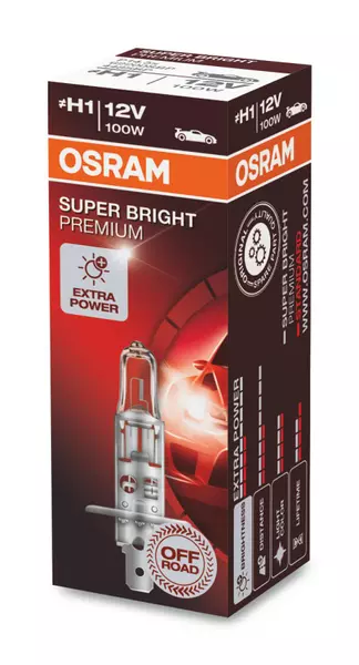 OSRAM SUPER BRIGHT PREMIUM ŻARÓWKA H1 12V 100W