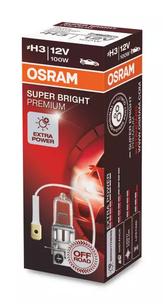 OSRAM SUPER BRIGHT PREMIUM ŻARÓWKA H3 12V 100W