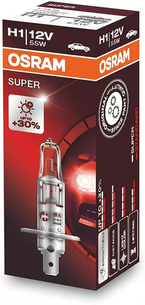 OSRAM SUPER ŻARÓWKA H1 12V 55W P14,5S