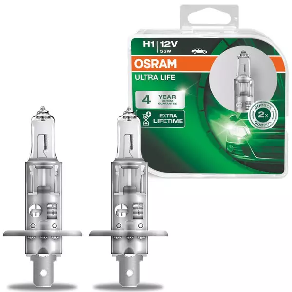 OSRAM ULTRA LIFE ŻARÓWKI H1 12V 55W DUO 2SZT