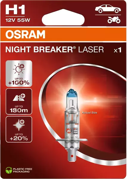 OSRAM NIGHT BREAKER LASER ŻARÓWKA H1 BLISTER