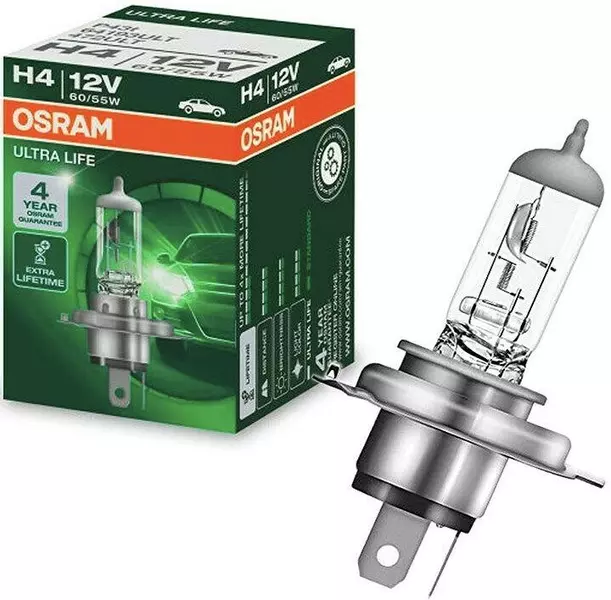 OSRAM ULTRA LIFE ŻARÓWKA H4 12V 60/55W P43T