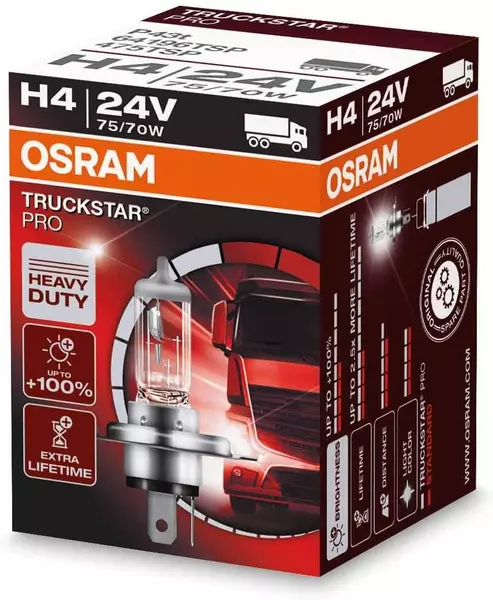 OSRAM TRUCKSTAR PRO ŻARÓWKA H4 24V 75/70W P43T