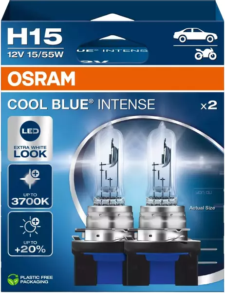 OSRAM COOL BLUE INTENSE ŻARÓWKI H15 DUO KPL