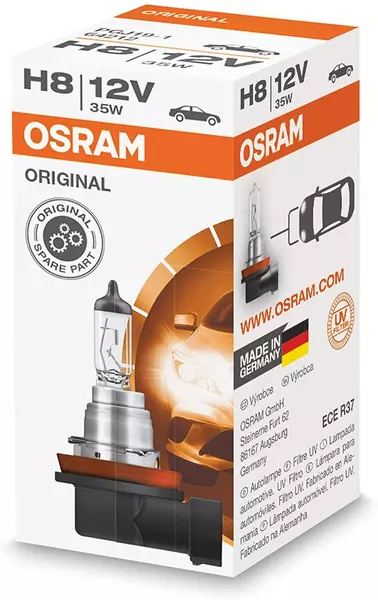 OSRAM ORIGINAL ŻARÓWKA H8 12V 35W PGJ19-1