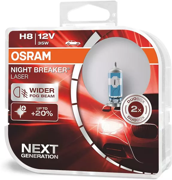 OSRAM NIGHT BREAKER LASER NEXT GEN +150% H8 DUO