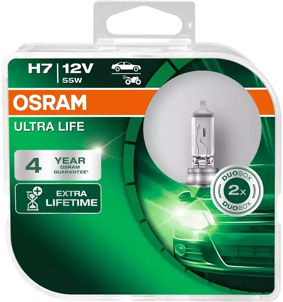 OSRAM ULTRA LIFE ŻARÓWKI H7 12V 55W DUO 2SZT