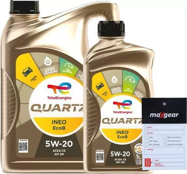 TOTAL QUARTZ INEO ECOBOOST OLEJ SILNIKOWY 5W20 6L + ZAWIESZKA