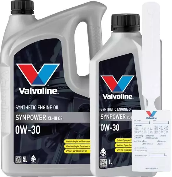 VALVOLINE SYNPOWER XL-III C3 0W30 API SN/CF 6L + ZAWIESZKA