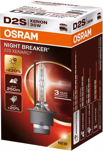 OSRAM NIGHT BREAKER 220 ŻARÓWKA D2S BOX