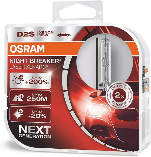 OSRAM NIGHT BREAKER LASER NEXT GEN +200% D2S DUO