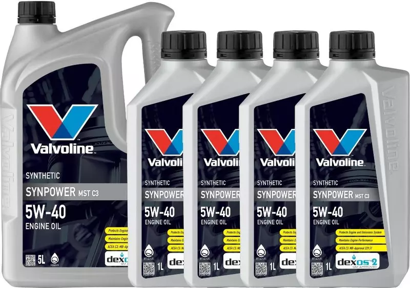 VALVOLINE SYNPOWER MST C3 5W40 SN CF ACEA C3 9L