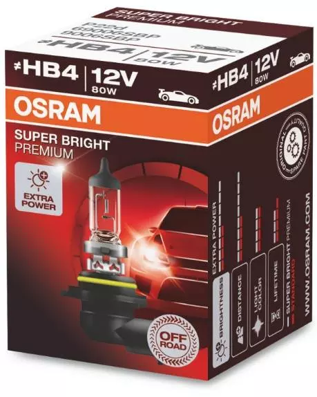 OSRAM SUPER BRIGHT PREMIUM ŻARÓWKA HB4 12V 80W