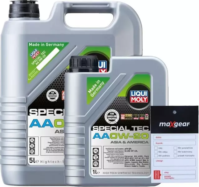 LIQUI MOLY SPECIAL TEC AA 0W20 FORD 946A 6L + ZAWIESZKA