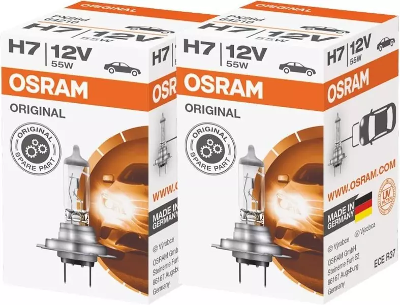 OSRAM ORIGINAL ŻARÓWKI H7 12V 55W PX26D ZESTAW