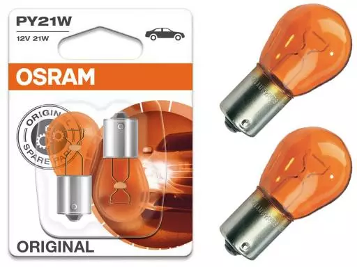 OSRAM ORIGINAL ŻARÓWKI PY21W 12V 21W BAU15S DUO