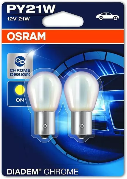 OSRAM DIADEM CHROME PY21W 12V BAU15S BLISTER