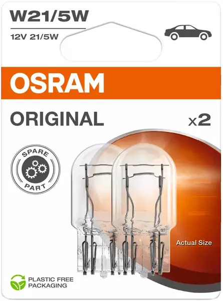 OSRAM ORIGINAL ŻARÓWKI W21/5W DUO BLISTER