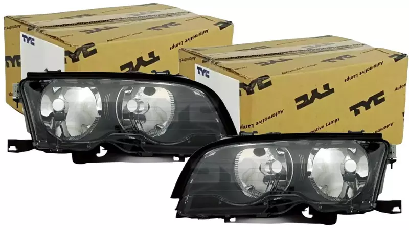 TYC REFLEKTORY LAMPY PRZÓD KPL BMW 3 E46 COUPE FL