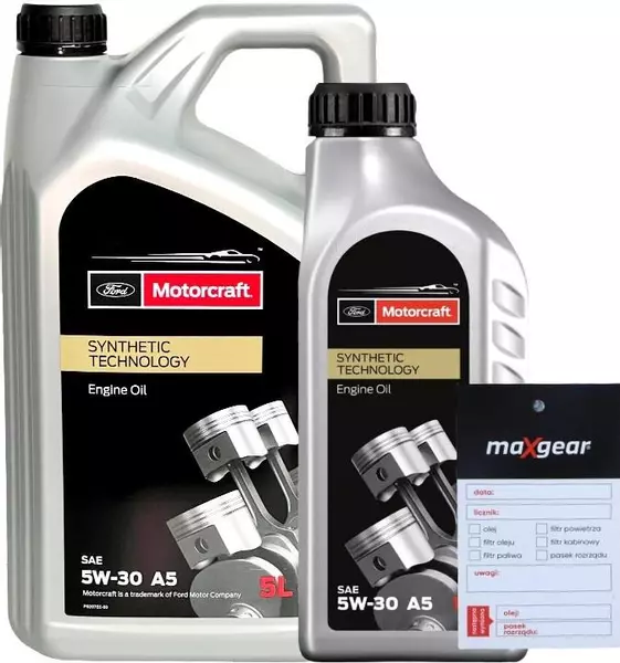 OE FORD MOTORCRAFT 5W30 A5 FORD 913D 6L + ZAWIESZKA