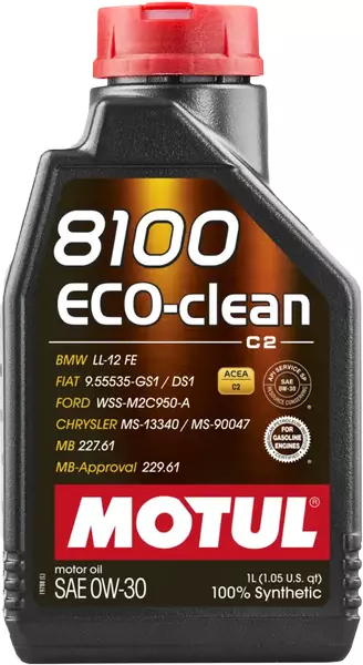 MOTUL 8100 ECO-CLEAN 0W30 ACEA C2 API SN 1L