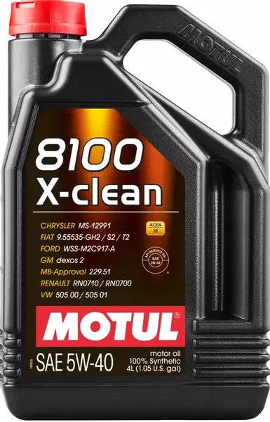 MOTUL 8100 X-CLEAN C3 OLEJ SILNIKOWY 5W40 4L