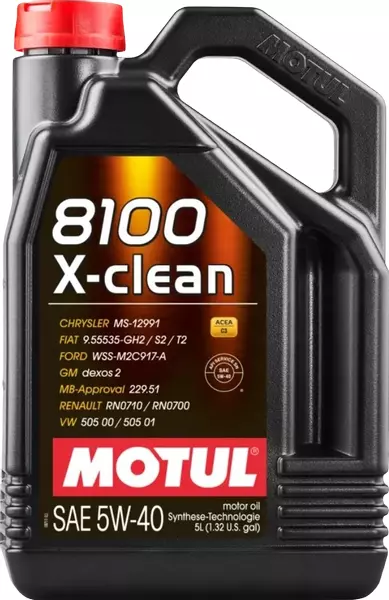 MOTUL 8100 X-CLEAN C3 5W40 API SN DEXOS2 5L