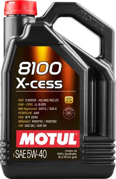 MOTUL 8100 X-CESS 5W40 SN/CF A3/B4 4L