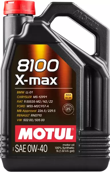 MOTUL 8100 X-MAX 0W40 API SP ACEA A3/B4 5L