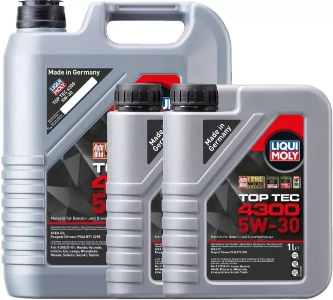 LIQUI MOLY TOP TEC 4300 5W30 SYNTHETIC 7L