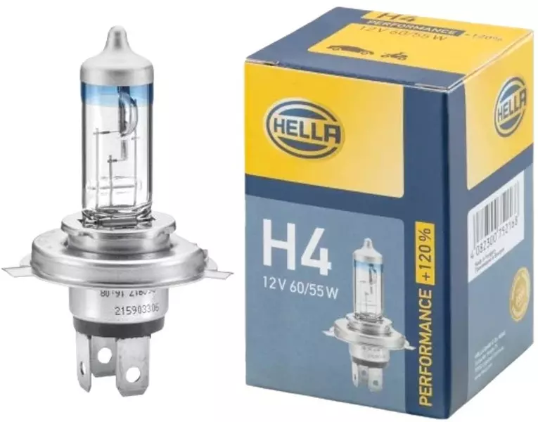 HELLA PERFORMANCE +120% ŻARÓWKA H4 60/55W 12V H4